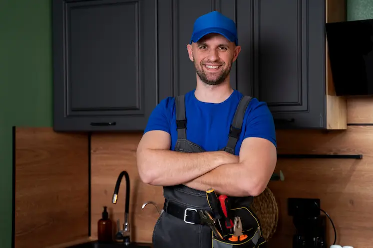 Local tradesperson visiting a property in Northampton