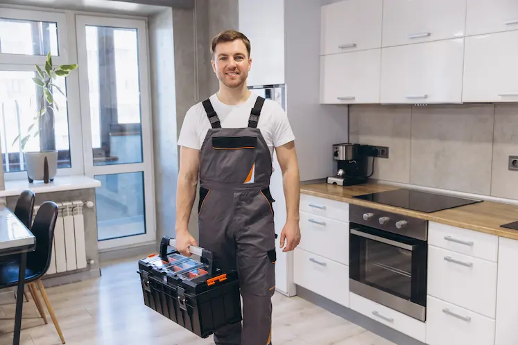 Local tradesperson visiting a property in Newcastle