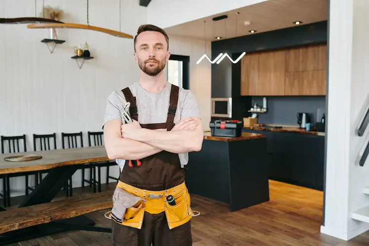Local tradesperson visiting a property in Bristol